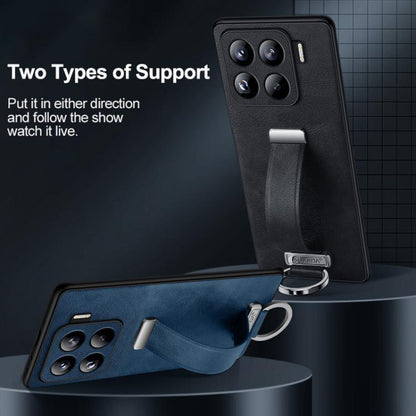 For Xiaomi 15 Pro SULADA PC Hybrid Leather Texture Skin Feel Shockproof Phone Case(Black) by SULADA