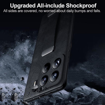 For Xiaomi 15 Pro SULADA PC Hybrid Leather Texture Skin Feel Shockproof Phone Case(Black) by SULADA