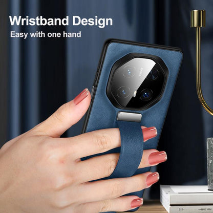 For Huawei Mate 70 RS Ultimate SULADA PC Hybrid Leather Texture Skin Feel Shockproof Phone Case(Black) by SULADA