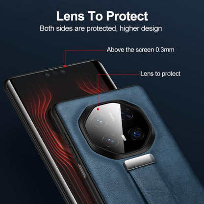 For Huawei Mate 70 RS Ultimate SULADA PC Hybrid Leather Texture Skin Feel Shockproof Phone Case(Black) by SULADA