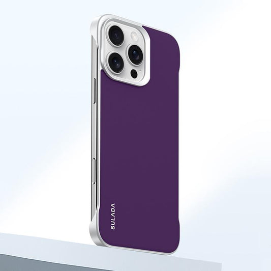 For iPhone 16 Pro SULADA Skin Feel Liquid Leather Shockproof Phone Case(Purple) by SULADA