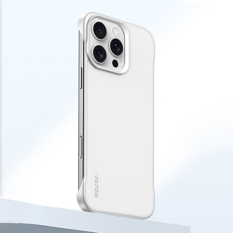 For iPhone 16 Pro SULADA Skin Feel Liquid Leather Shockproof Phone Case(White) by SULADA