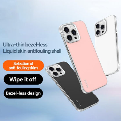 For iPhone 16 Plus SULADA Skin Feel Liquid Leather Shockproof Phone Case(Pink) by SULADA