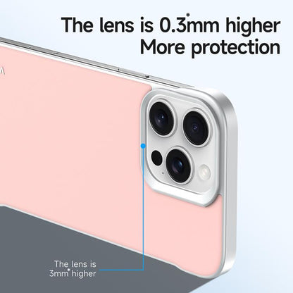 For iPhone 16 Pro SULADA Skin Feel Liquid Leather Shockproof Phone Case(Pink) by SULADA