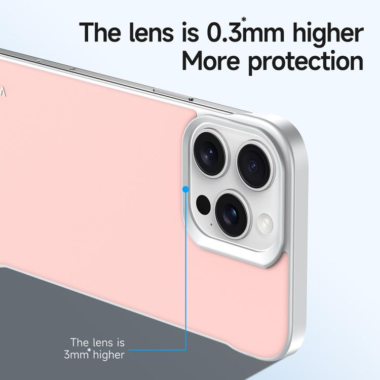 For iPhone 16 Pro Max SULADA Skin Feel Liquid Leather Shockproof Phone Case(Pink) by SULADA