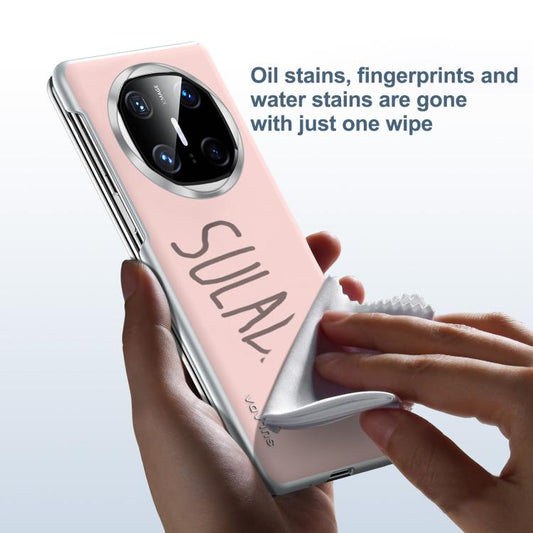 For Huawei Mate X6 SULADA Skin Feel Liquid Leather Shockproof Phone Case(Black) by SULADA