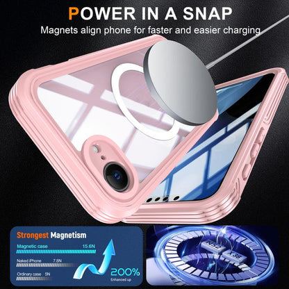 For iPhone 16e RedPepper Tempered Glass MagSafe Phone Case(Pink) by RedPepper