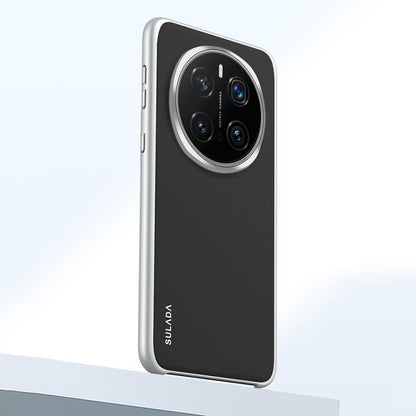 For Honor Magic7 Pro SULADA Skin Feel Liquid Leather Shockproof Phone Case(Black) by SULADA