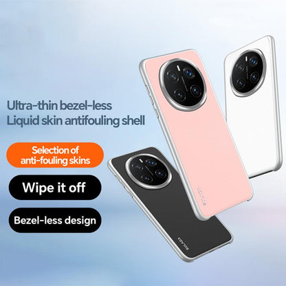 For Honor Magic7 Pro SULADA Skin Feel Liquid Leather Shockproof Phone Case(Black) by SULADA