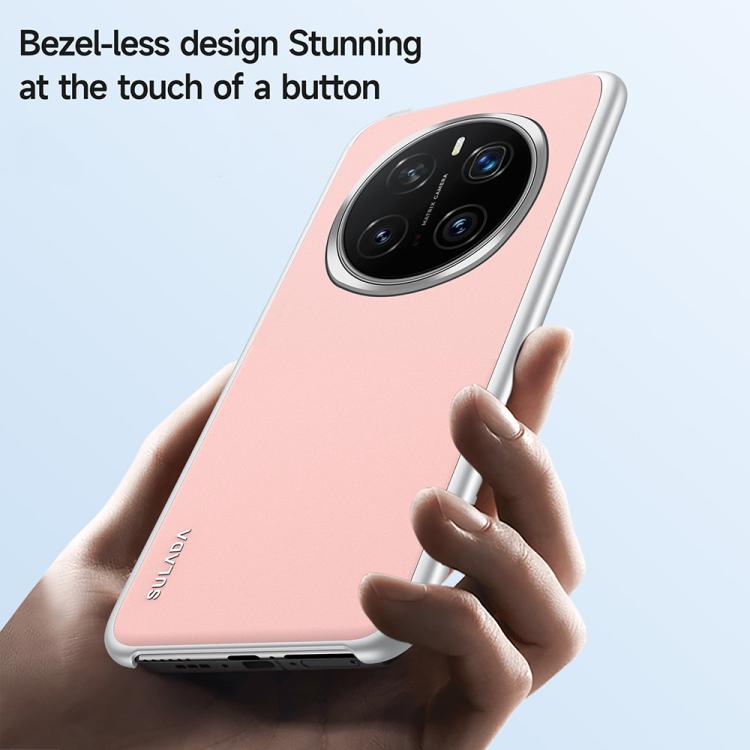 For Honor Magic7 Pro SULADA Skin Feel Liquid Leather Shockproof Phone Case(Black) by SULADA