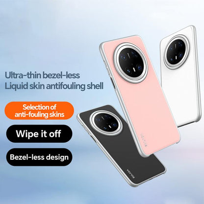 For Huawei Mate 70 Pro SULADA Skin Feel Liquid Leather Shockproof Phone Case(Black) by SULADA