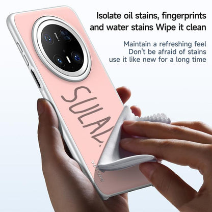 For Huawei Mate 70 Pro SULADA Skin Feel Liquid Leather Shockproof Phone Case(Black) by SULADA