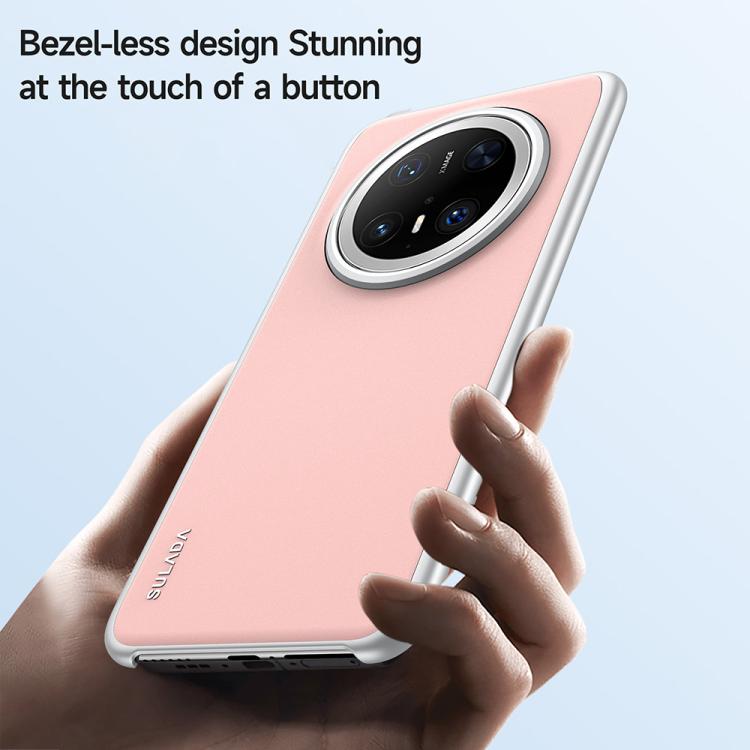 For Huawei Mate 70 Pro SULADA Skin Feel Liquid Leather Shockproof Phone Case(Black) by SULADA