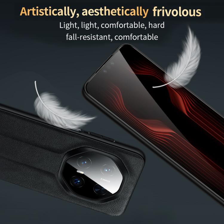 For Huawei Mate 70 RS Ultimate SULADA Shockproof TPU Hybrid Handmade Leather Phone Case(Black) by SULADA