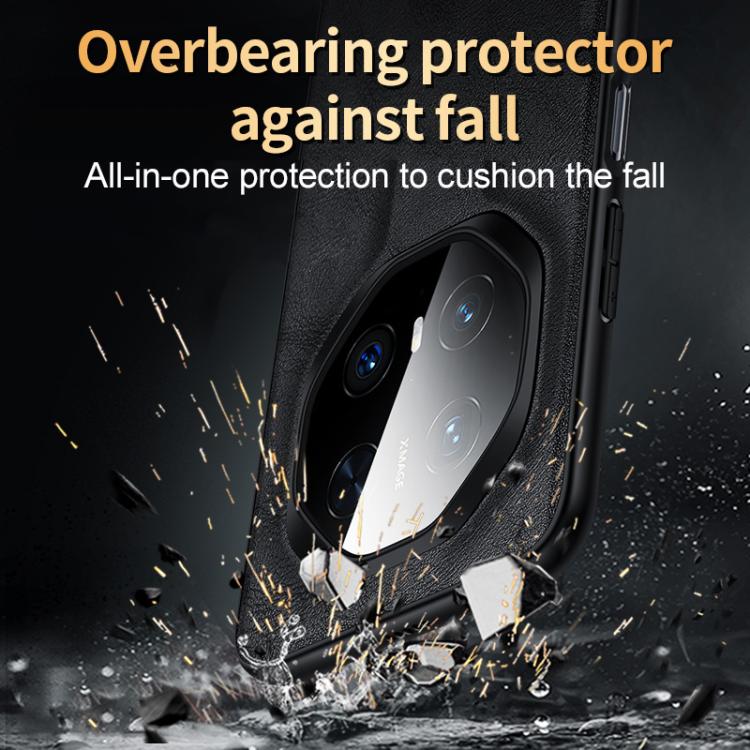 For Huawei Mate 70 RS Ultimate SULADA Shockproof TPU Hybrid Handmade Leather Phone Case(Black) by SULADA