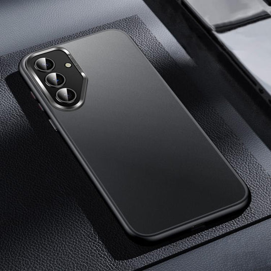 For Samsung Galaxy S25 5G SULADA Skin Feel Matte Shockproof Phone Case(Black) by SULADA