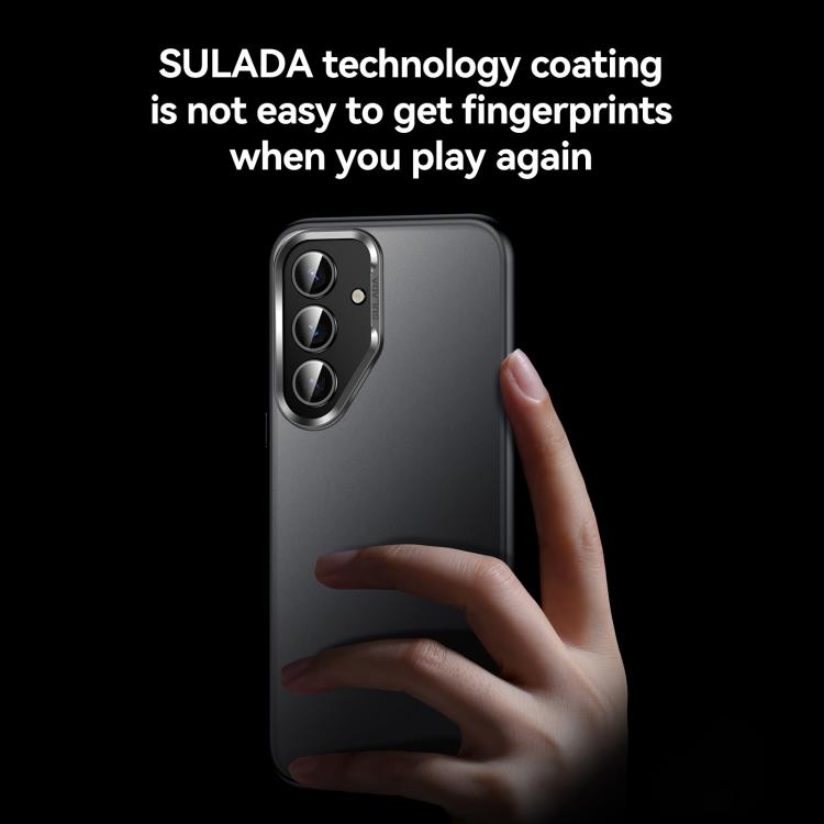 For Samsung Galaxy S25 5G SULADA Skin Feel Matte Shockproof Phone Case(Black) by SULADA