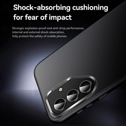 For Samsung Galaxy S25 5G SULADA Skin Feel Matte Shockproof Phone Case(Black) by SULADA