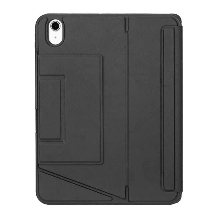 For iPad 2025 / 2022 Holder Floating Detachable Backlight Keyboard Tablet Leather Case with Touchpad(Black) by bashfashion