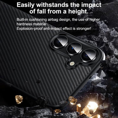 For Samsung Galaxy S25 5G SULADA 600D Kevlar Texture PC Shockproof Phone Case(Black) by SULADA