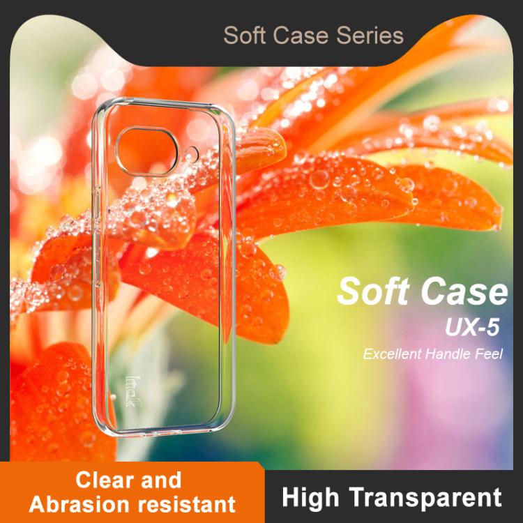 For Google Pixel 9a IMAK UX-5 Series Transparent Shockproof TPU Protective Phone Case(Transparent) by imak