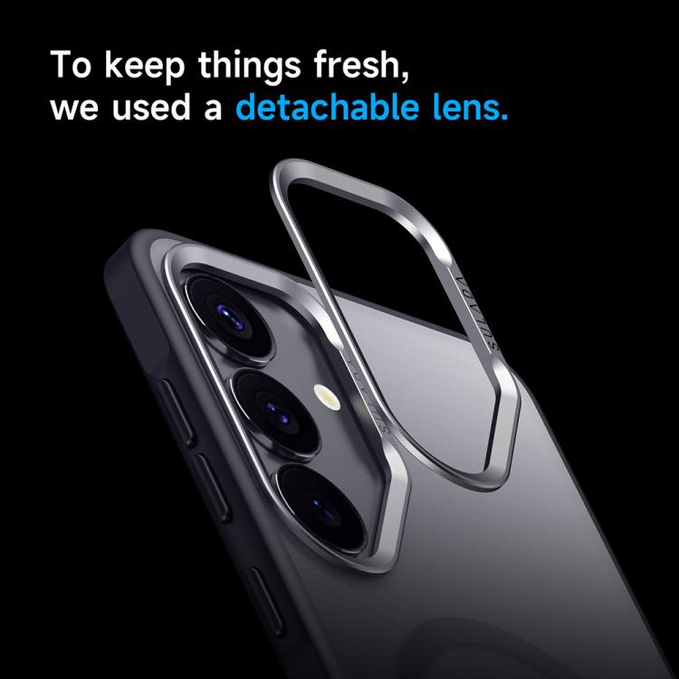 For Samsung Galaxy S25+ 5G SULADA Light Sand MagSafe Magnetic PC Hybrid TPU Phone Case(Grey) by SULADA