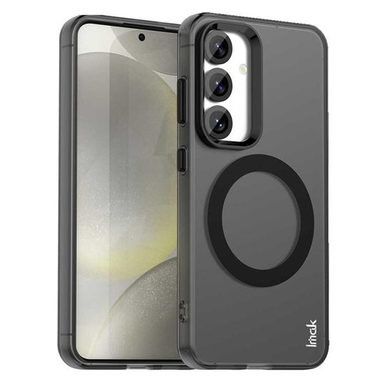 For Samsung Galaxy S25+ 5G IMAK Candy Series Shockproof MagSafe Phone Case(Black) by imak