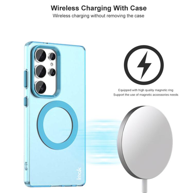For Samsung Galaxy S25 Ultra 5G IMAK Candy Series Shockproof MagSafe Phone Case(Blue) by imak