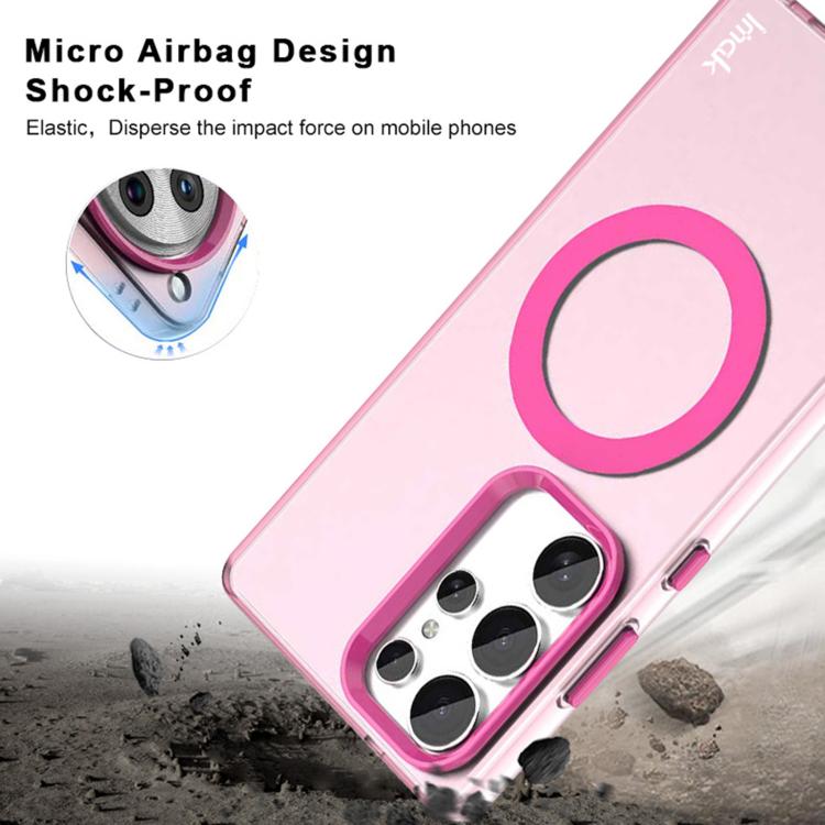 For Samsung Galaxy S25 Ultra 5G IMAK Candy Series Shockproof MagSafe Phone Case(Blue) by imak