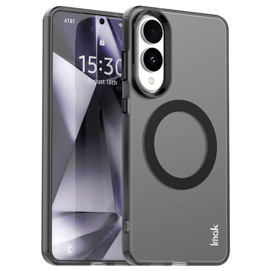 For Samsung Galaxy S25 Edge 5G IMAK Candy Series Shockproof MagSafe Phone Case(Black) by imak