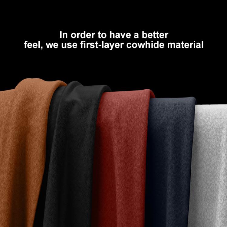 For Huawei Mate 70 SULADA Frameless Top Layer Cowhide Leather Hybrid PC Phone Case(White) by SULADA