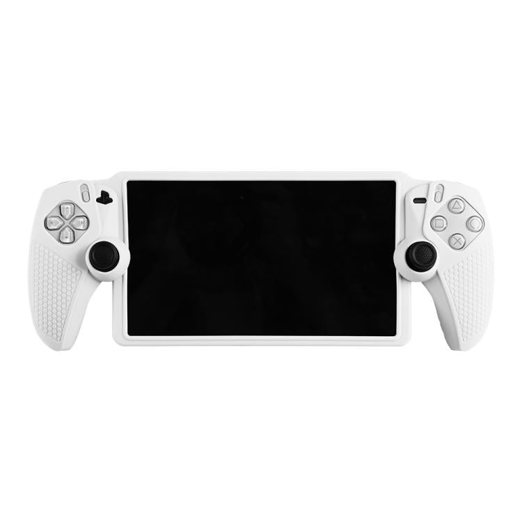 For Sony PlayStation Portal Handheld Game Console Silicone Protective Cover(White) by bashfashion