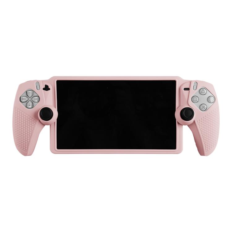 For Sony PlayStation Portal Handheld Game Console Silicone Protective Cover(Pink) by bashfashion
