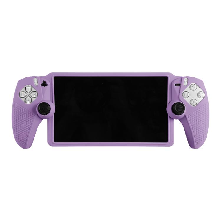 For Sony PlayStation Portal Handheld Game Console Silicone Protective Cover(Purple) by bashfashion