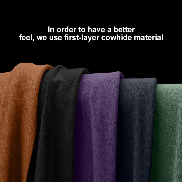 For Huawei Mate X6 SULADA Frameless Top Layer Cowhide Leather Hybrid PC Phone Case(Black) by SULADA