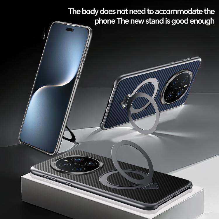 For Honor Magic7 Pro SULADA Kevlar Texture MagSafe Magnetic Holder Phone Case(Black) by SULADA