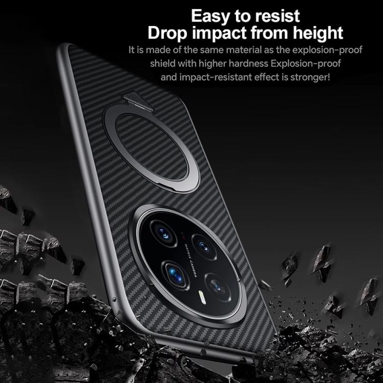 For Honor Magic7 Pro SULADA Kevlar Texture MagSafe Magnetic Holder Phone Case(Black) by SULADA