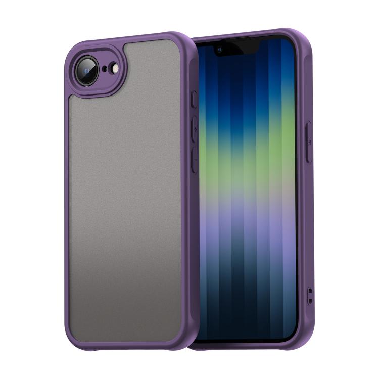 For iPhone 16e Fan Dun Series TPU Hybrid PC Frosted Phone Case(Purple) by bashfashion