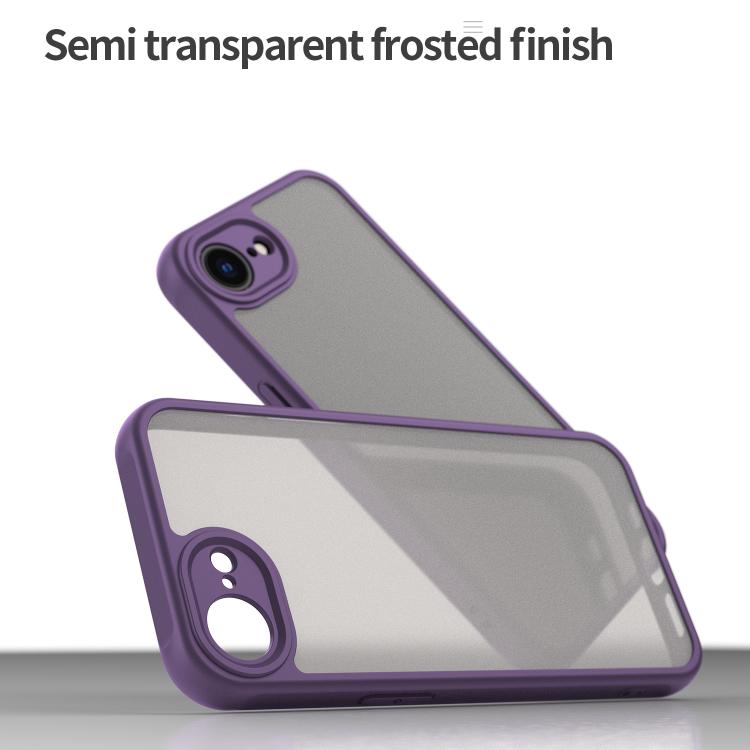 For iPhone 16e Fan Dun Series TPU Hybrid PC Frosted Phone Case(Purple) by bashfashion