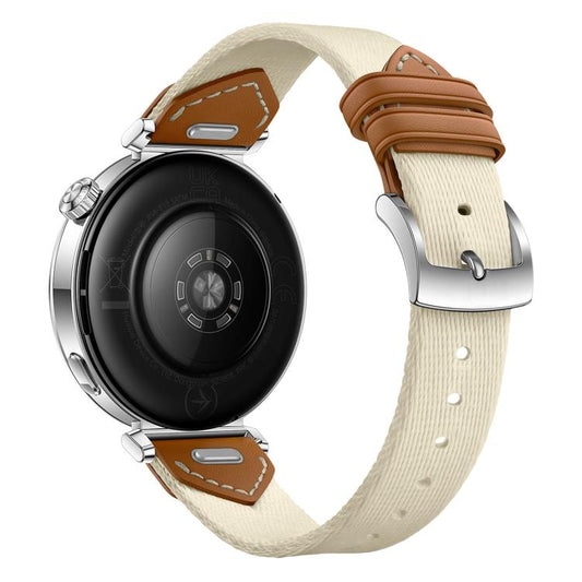 For Huawei Watch GT 5 41mm Quick Release Button Hybrid Braid Watch Band(Saddle Brown) by bashfashion