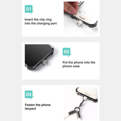 DUX DUCIS Stoyobe Nylon Cloth Phone Strap Adapter(Silver) by DUX DUCIS