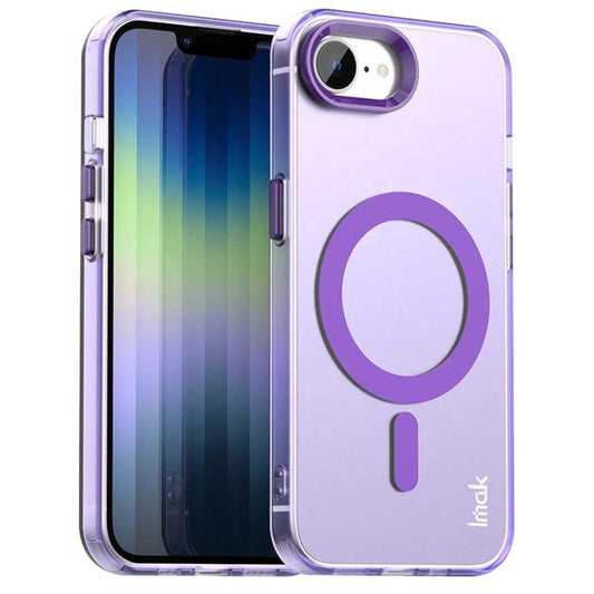 For iPhone 16e IMAK Candy Series Shockproof MagSafe Phone Case(Purple) by imak