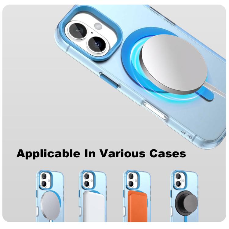 For iPhone 16 IMAK Candy Series Shockproof MagSafe Phone Case(Blue) by imak