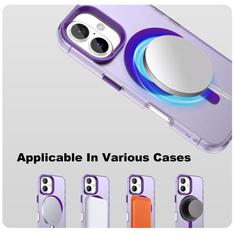 For iPhone 16 Plus IMAK Candy Series Shockproof MagSafe Phone Case(Purple) by imak