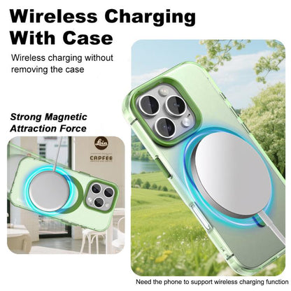 For iPhone 16 Pro IMAK Candy Series Shockproof MagSafe Phone Case(Green) by imak