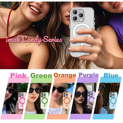 For iPhone 16 Pro IMAK Candy Series Shockproof MagSafe Phone Case(Purple) by imak