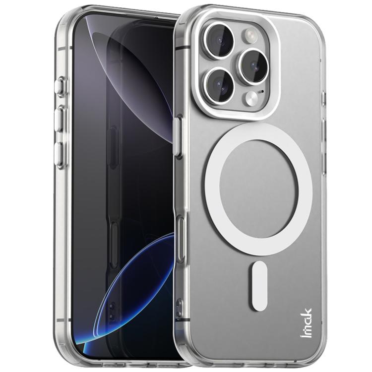For iPhone 16 Pro Max IMAK Candy Series Shockproof MagSafe Phone Case(White) by imak