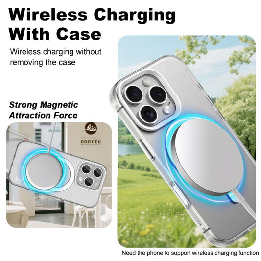 For iPhone 16 Pro Max IMAK Candy Series Shockproof MagSafe Phone Case(White) by imak