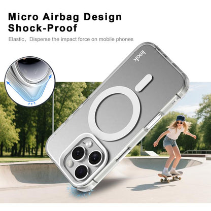 For iPhone 16 Pro Max IMAK Candy Series Shockproof MagSafe Phone Case(White) by imak