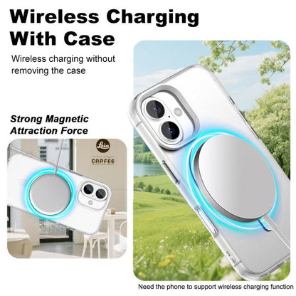 For iPhone 17 IMAK Candy Series Shockproof MagSafe Phone Case(White) by imak